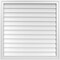 Ekena Millwork Vertical Surface Mount PVC Gable Vnt: Non-Functional, w/2"W x 1-1/2"H, Brickmould Frame, 36"W x 36"H GVPVE36X3602SN - alternate 1